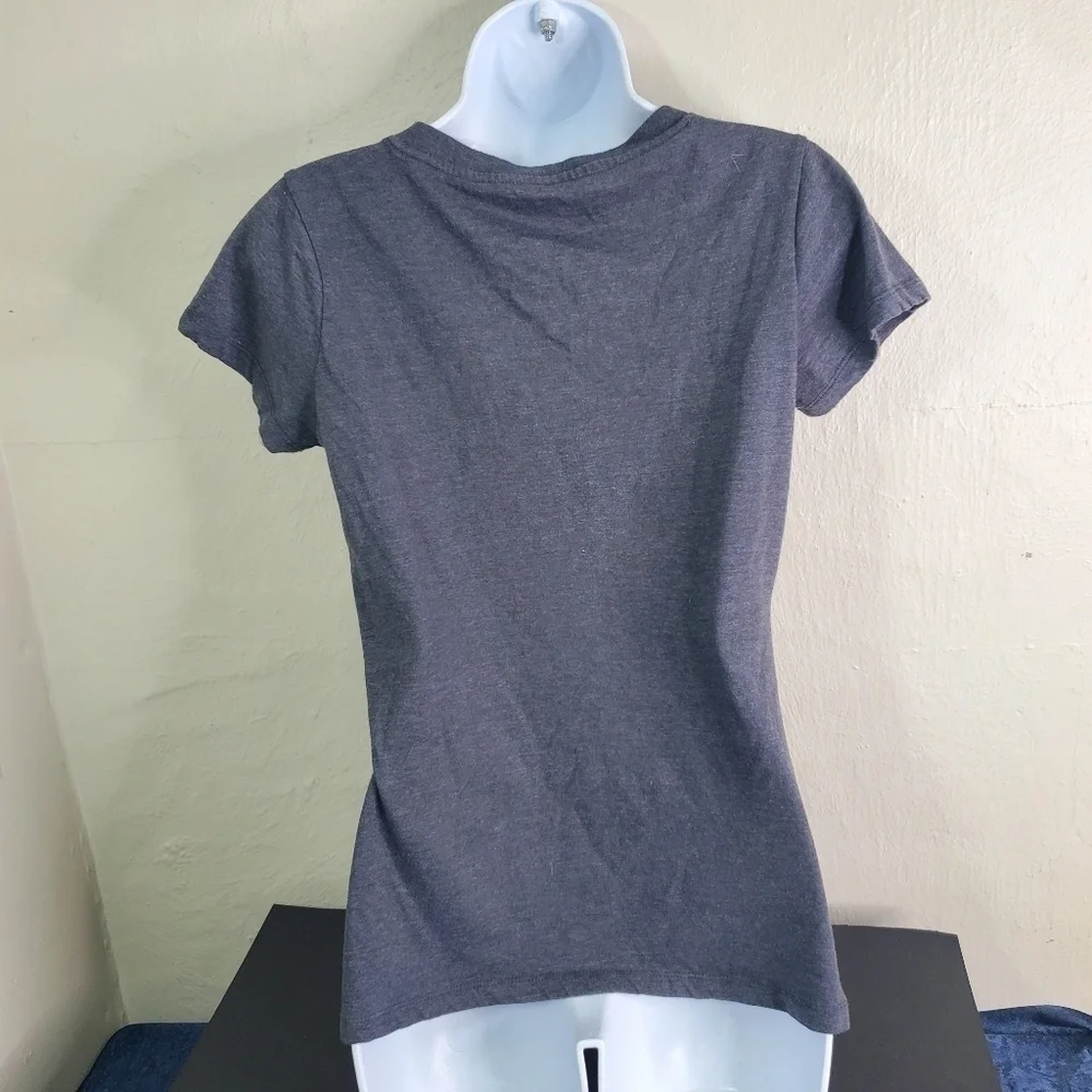 Kentucky Wildcats Slogan Dual-Blend Women's Charcoal V-Neck T-Shirt Size Medium